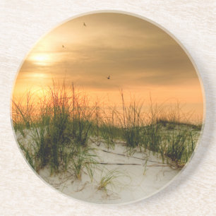 Zeilen bij zonsopgang zandsteen onderzetter