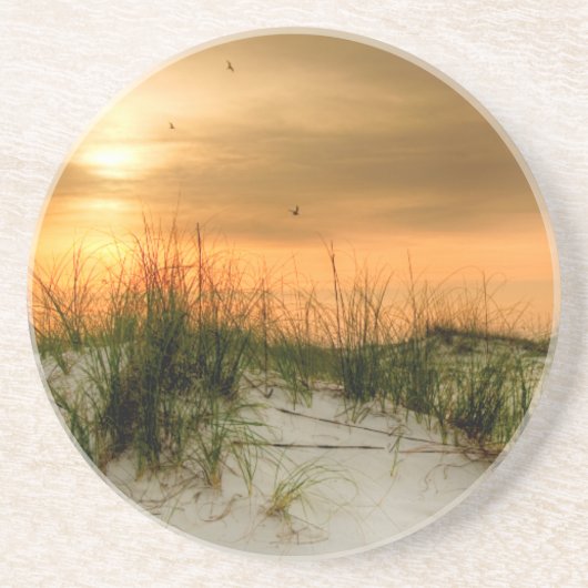 Zeilen bij zonsopgang zandsteen onderzetter (Voorkant)