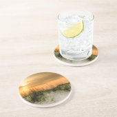 Zeilen bij zonsopgang zandsteen onderzetter (Zijkant)