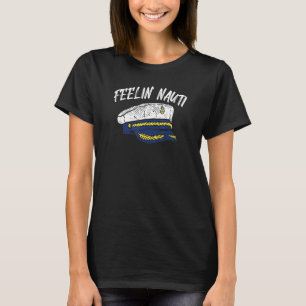 Zeilen Boot Ponton Ik Voel Me Zwierig Kapitein T-shirt
