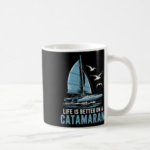 Zeilen Bootvaren Zeiler Catamaran Zeilen  Koffiemok