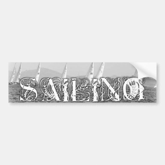 Zeilen Bumpersticker (Voorkant)