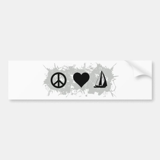 Zeilen Bumpersticker (Voorkant)