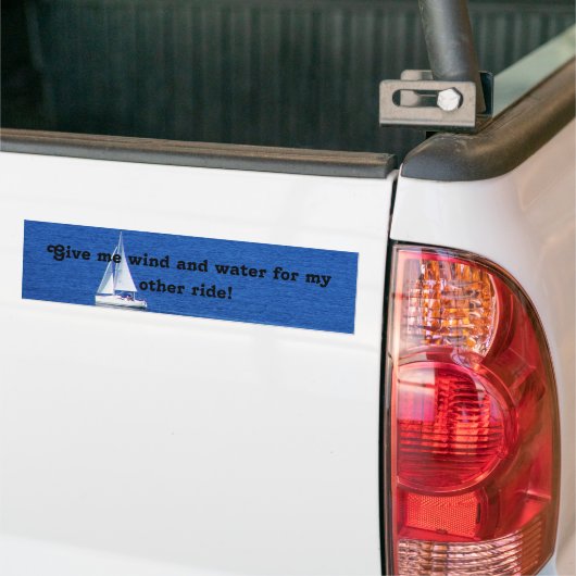 Zeilen Bumpersticker (Op Truck)