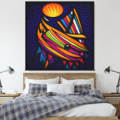 Zeilen Canvas Afdruk (Insitu (Slaapkamer))