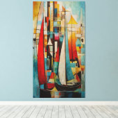 Zeilen Canvas Afdruk (Insitu (Houten vloer))