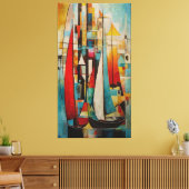 Zeilen Canvas Afdruk (Insitu (Woonkamer))