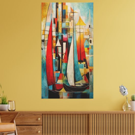 Zeilen Canvas Afdruk (Insitu (Woonkamer))