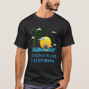 Zeilen Catalina eiland Californië Zeilboot T-shirt