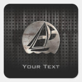 Zeilen; Cool Vierkante Sticker (Voorkant)