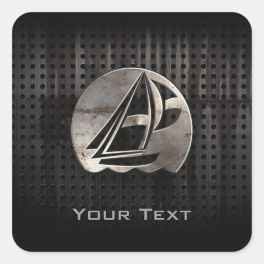 Zeilen; Cool Vierkante Sticker (Voorkant)