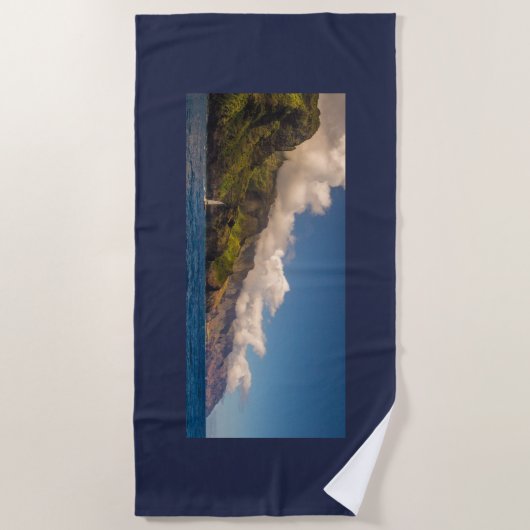 Zeilen de kustlijn strandlaken (Voorkant)