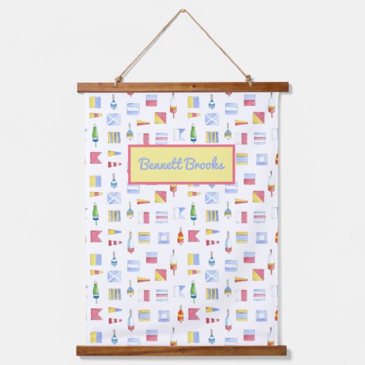 Zeilen en nautische jongens hangend wandkleed (Voorkant)