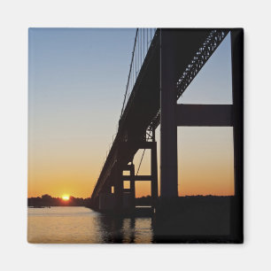 Zeilen en vertrek uit Newport Rhode Island Magneet