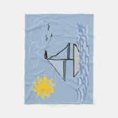 Zeilen Fleece Deken (Voorkant)