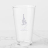 Zeilen Gepersonaliseerde Kapiteinsnaam Glas (Achterkant)