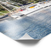 Zeilen in Annapolis, Maryland Foto Afdruk (Hoek)