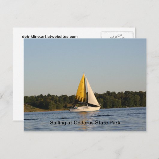 Zeilen in Codorus Briefkaart (Voorkant / Achterkant)