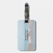 Zeilen in de Atlantische Oceaan Bagagelabel (Achterkant verticaal)