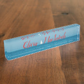 Zeilen in de Atlantische Oceaan Naambordje (Zijkant)