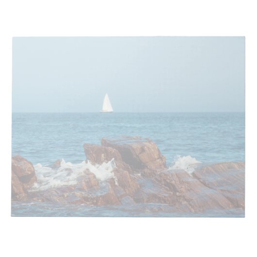 Zeilen in de Atlantische Oceaan Notitieblok (Voorkant)