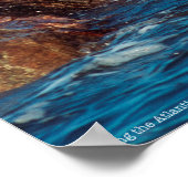 Zeilen in de Atlantische Oceaan Poster (Hoek)