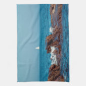 Zeilen in de Atlantische Oceaan Theedoek (Verticaal)