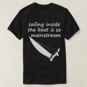 Zeilen in de catamaraanse trapeze van de boot t-shirt (Design voorkant)