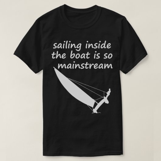 Zeilen in de catamaraanse trapeze van de boot t-shirt (Design voorkant)