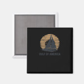 Zeilen in de Golf van Amerika Magneet (Voorkant / Achterkant)
