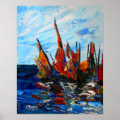 Zeilen in de haven a bainet 2009 poster (Voorkant)