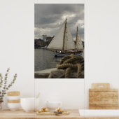 Zeilen in de haven Print (Keuken)