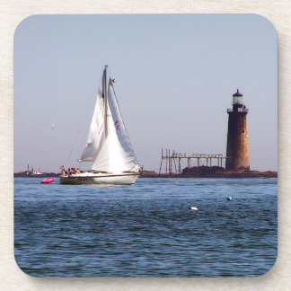 Zeilen in de haven van Portland Bier Onderzetter