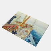 Zeilen in de Middellandse Zee (door J.L. Stewart) Deurmat (Schuin)