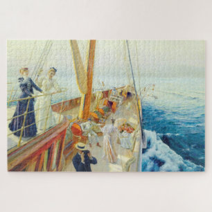 Zeilen in de Middellandse Zee (door J.L. Stewart) Legpuzzel
