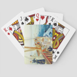 Zeilen in de Middellandse Zee (door J.L. Stewart) Pokerkaarten
