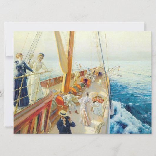 Zeilen in de Middellandse Zee Kaart (Voorkant)