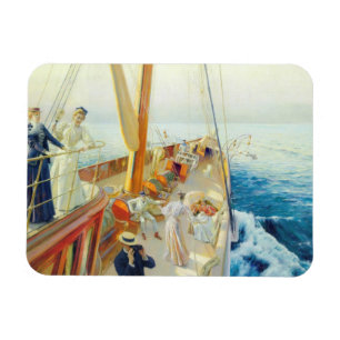 Zeilen in de Middellandse Zee Magneet