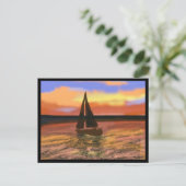 Zeilen in de Oranje zon Briefkaart (Staand voorkant)