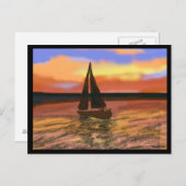 Zeilen in de Oranje zon Briefkaart (Voorkant / Achterkant)