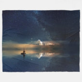 ZEILEN IN DE RUIMTE FLEECE DEKEN (Voorkant (Horizontaal))