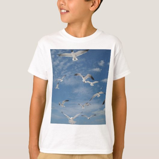 Zeilen in de vlucht t-shirt (Voorkant)