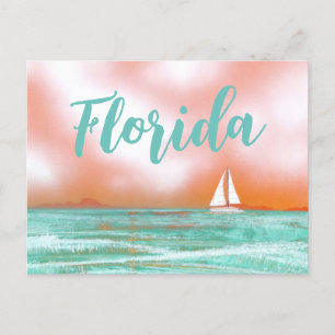 Zeilen in Florida Briefkaart
