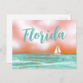 Zeilen in Florida Briefkaart (Voorkant / Achterkant)