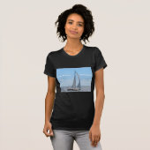Zeilen in het Caribisch gebied T-shirt (Voorkant volledig)