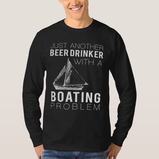 Zeilen in het lachen: gewoon een andere bierdrinke t-shirt (Voorkant)