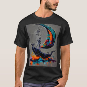 Zeilen in je eigen storm t-shirt