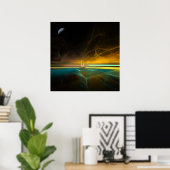 Zeilen in magisch moonlicht poster (Thuiskantoor)