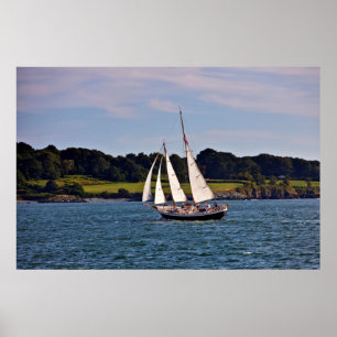 Zeilen in Newport, Rhode Island, VS Poster