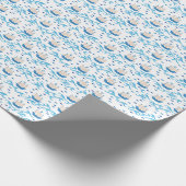 Zeilen in Summer Bliss:  Schepen en Blauw Cadeaupapier (Hoek)